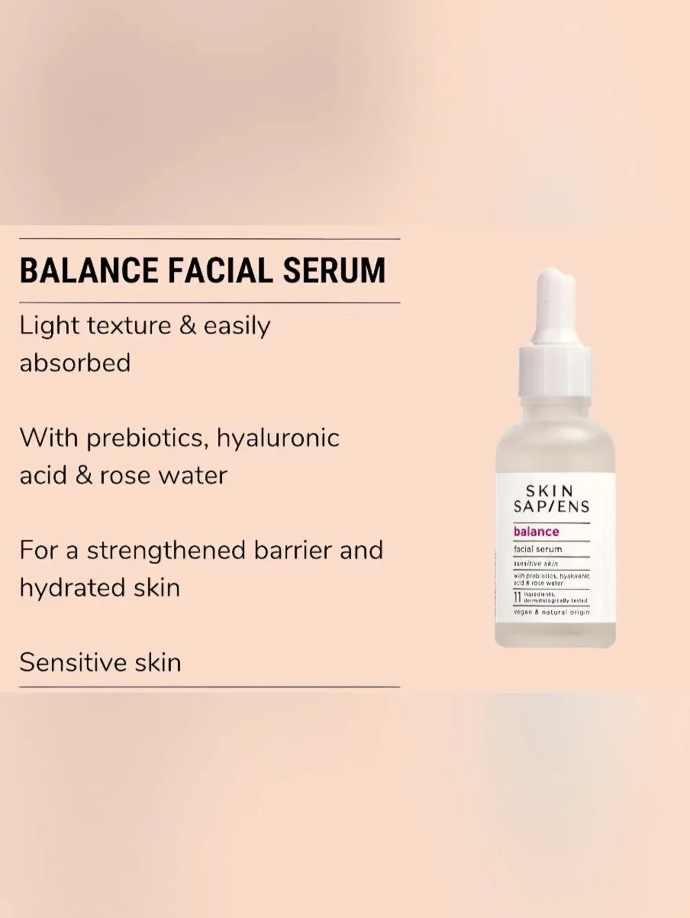 Skin Sapiens Balance Facial Serum - NIB